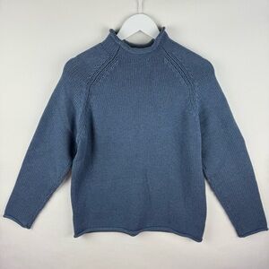 J. Crew Slate Blue Crewneck Sweater